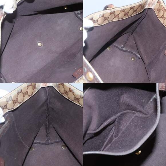 GUCCI GG Crystal Tote Bag Beige - Picture 12 of 13